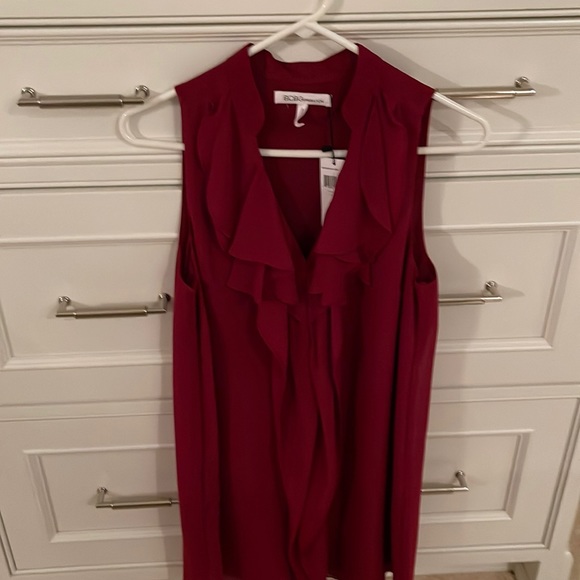 BCBG Generation flowy dress in Garnet color. - Picture 3 of 7